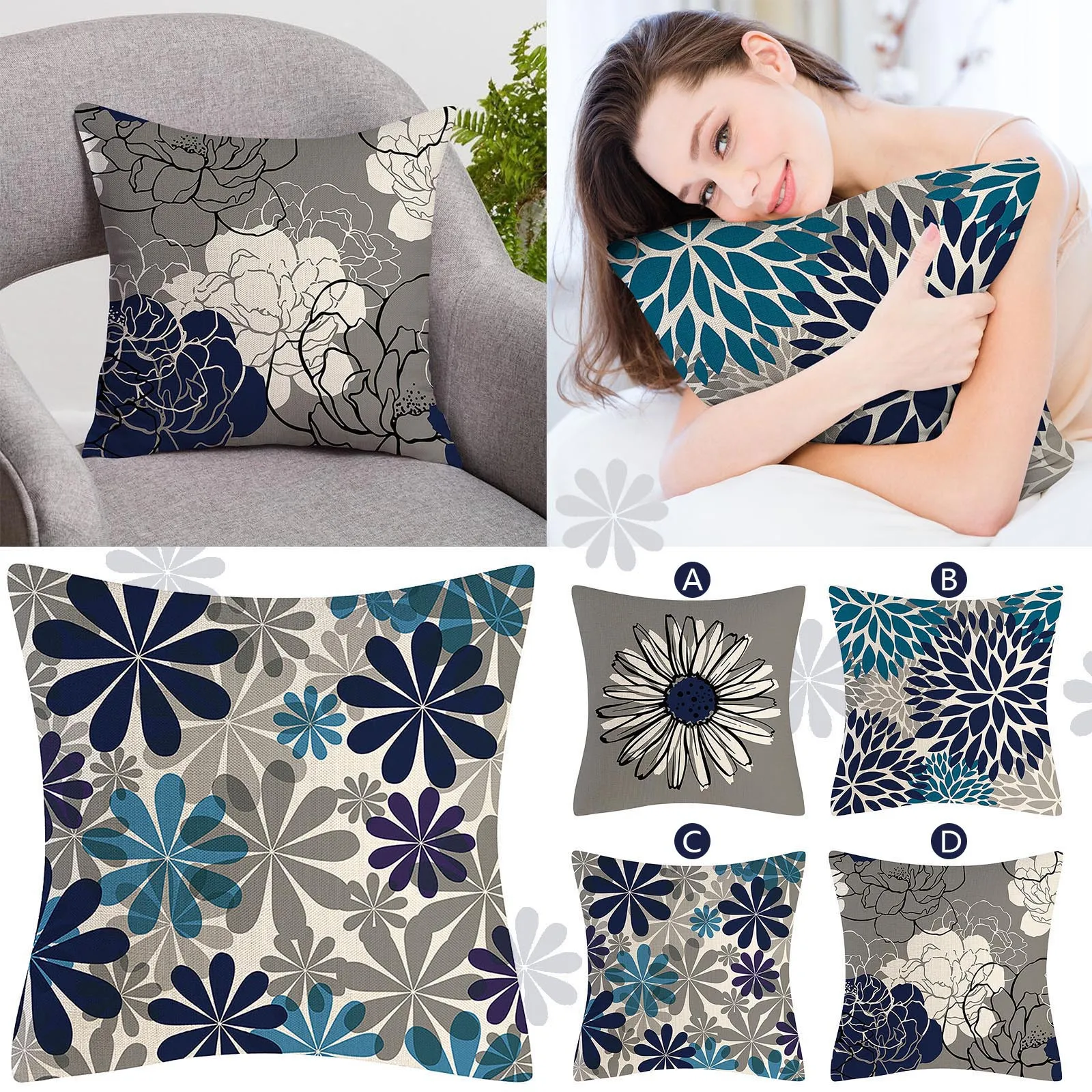 1pcs Blue Pillowcase Modern Daisy Pillowcase Decorative Outdoor Linen Square Pillowcase For Sofa Sofa Beds And Cars Decorative
1pcs Blue Pillowcase Modern Daisy Pillowcase Decorative Outdoor Linen Square Pillowcase For Sofa Sofa Beds And Cars Decorative