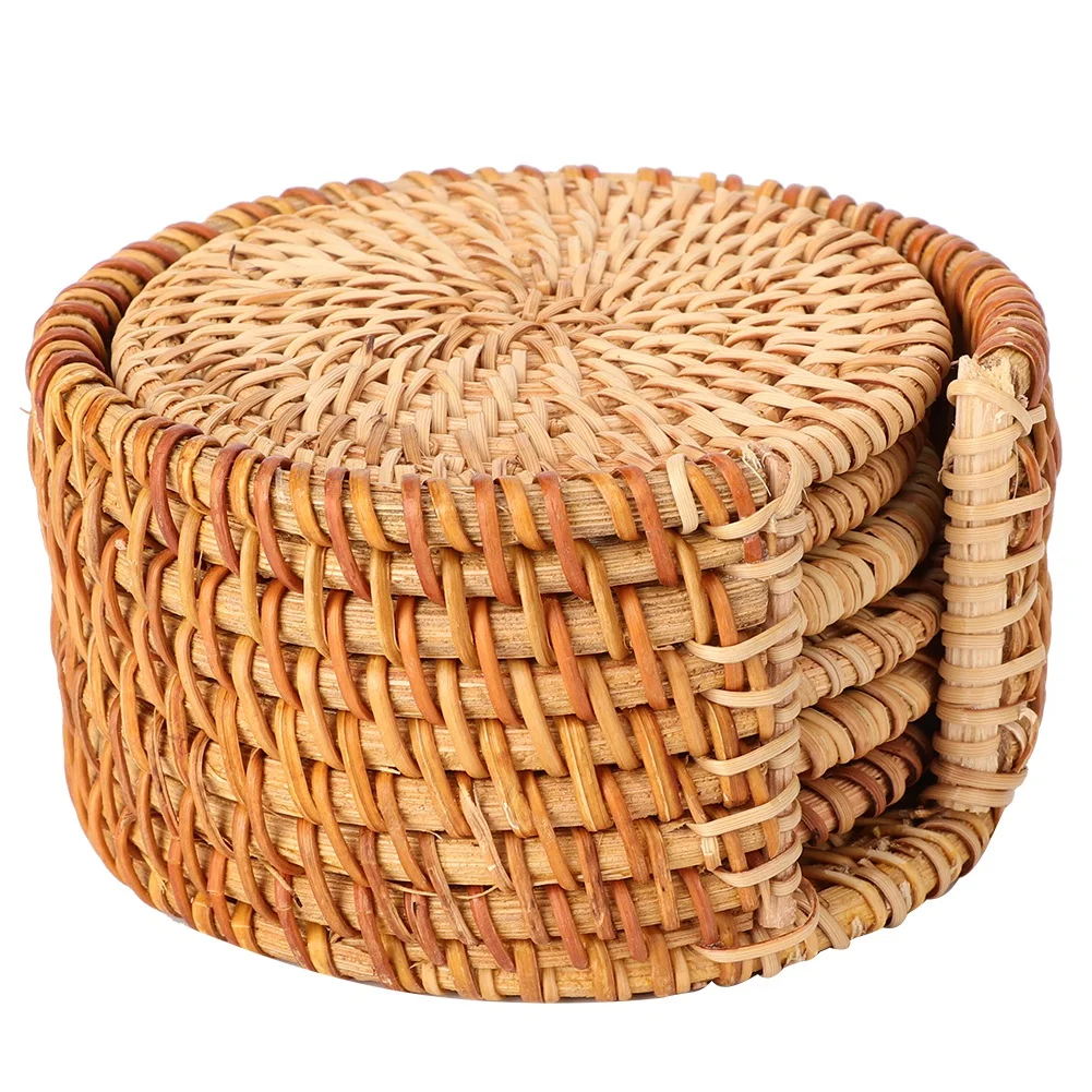 6pcs Vintage Rattan Drinks Tea Cup Mats Coasters Round Teapot Insulation Mat Decoration
6pcs Vintage Rattan Drinks Tea Cup Mats Coasters Round Teapot Insulation Mat Decoration