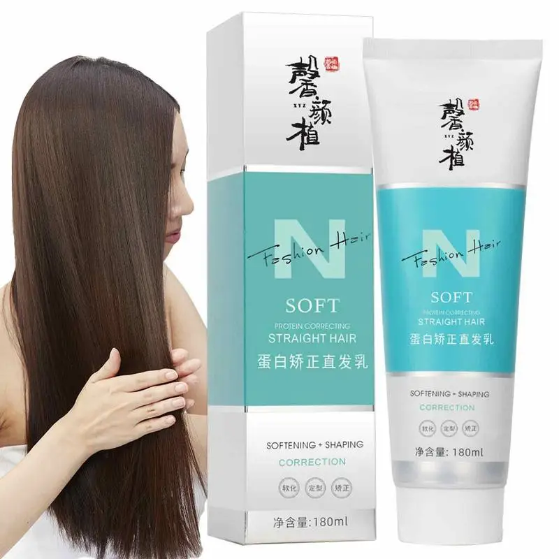 Hair Straightener Cream | 180ml Protein Modification Hair Smoothing Cream | Frizz Control Hair Care Products for Improving Curly
Hair Straightener Cream | 180ml Protein Modification Hair Smoothing Cream | Frizz Control Hair Care Products for Improving Curly