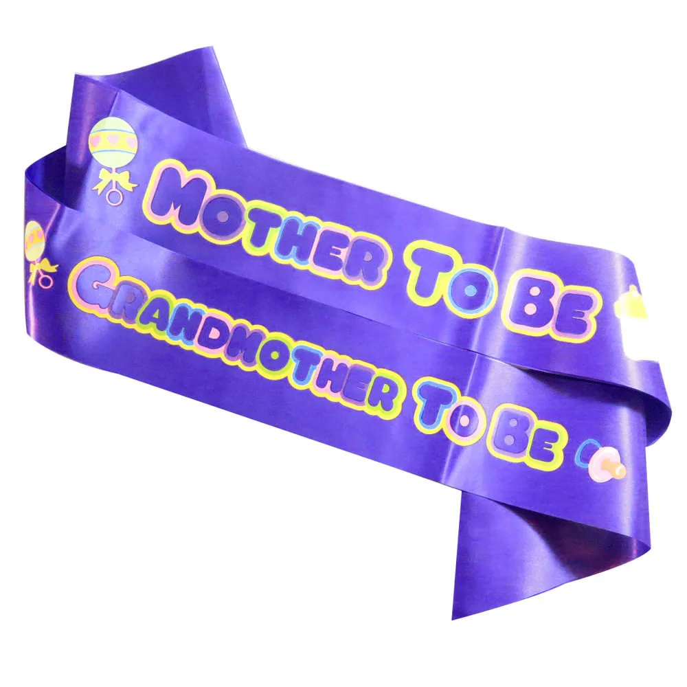 2pcs Baby shower 2022 new design sash multi colorful printing Mother to be & Grandmother to be Purple voilet ribbon party favors
2pcs Baby shower 2022 new design sash multi colorful printing Mother to be & Grandmother to be Purple voilet ribbon party favors