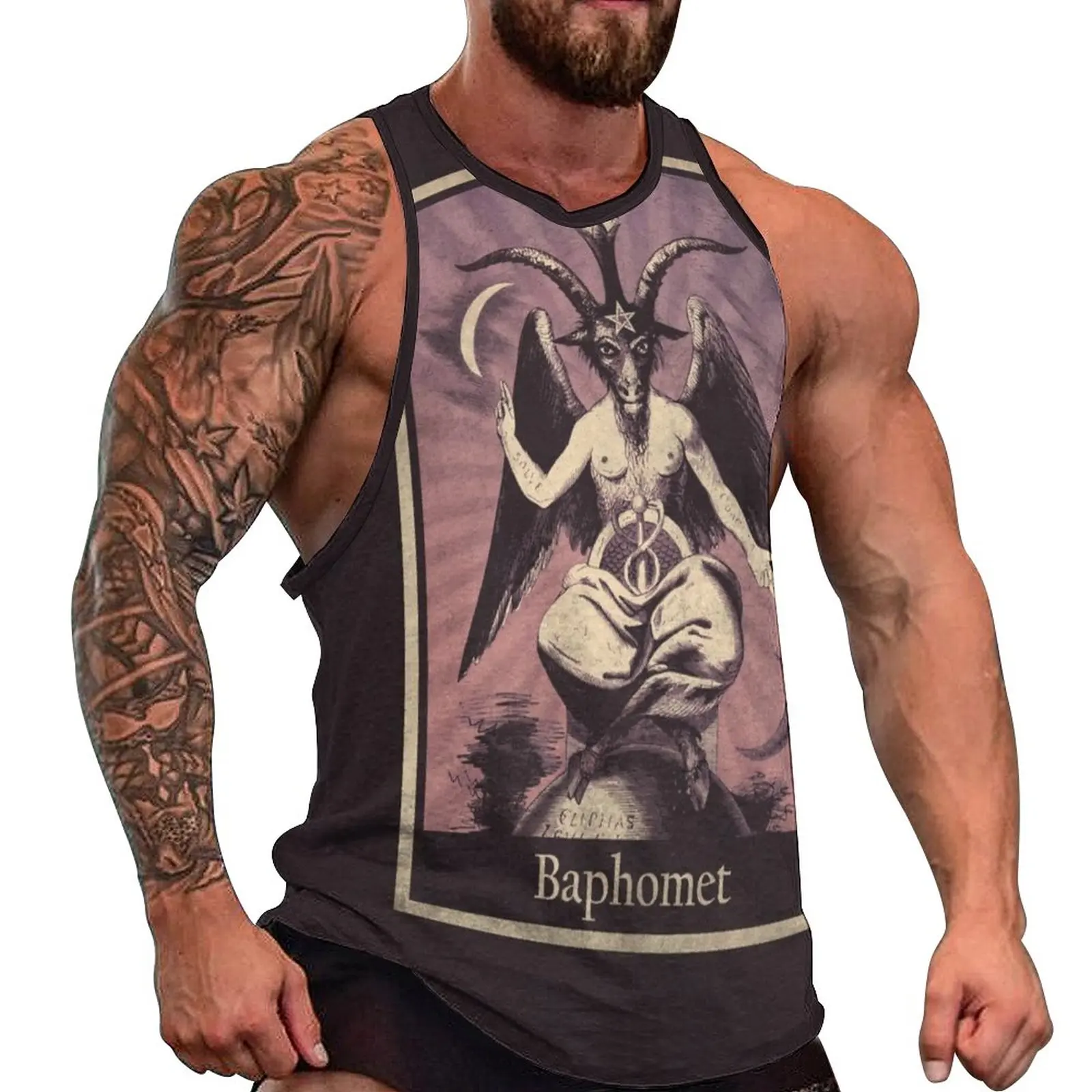 Baphomet Tank Top Men Witchcraft Illuminati Occult Goat Cool Tops Daily Bodybuilding Design Sleeveless Vests 3XL 4XL 5XL
Baphomet Tank Top Men Witchcraft Illuminati Occult Goat Cool Tops Daily Bodybuilding Design Sleeveless Vests 3XL 4XL 5XL