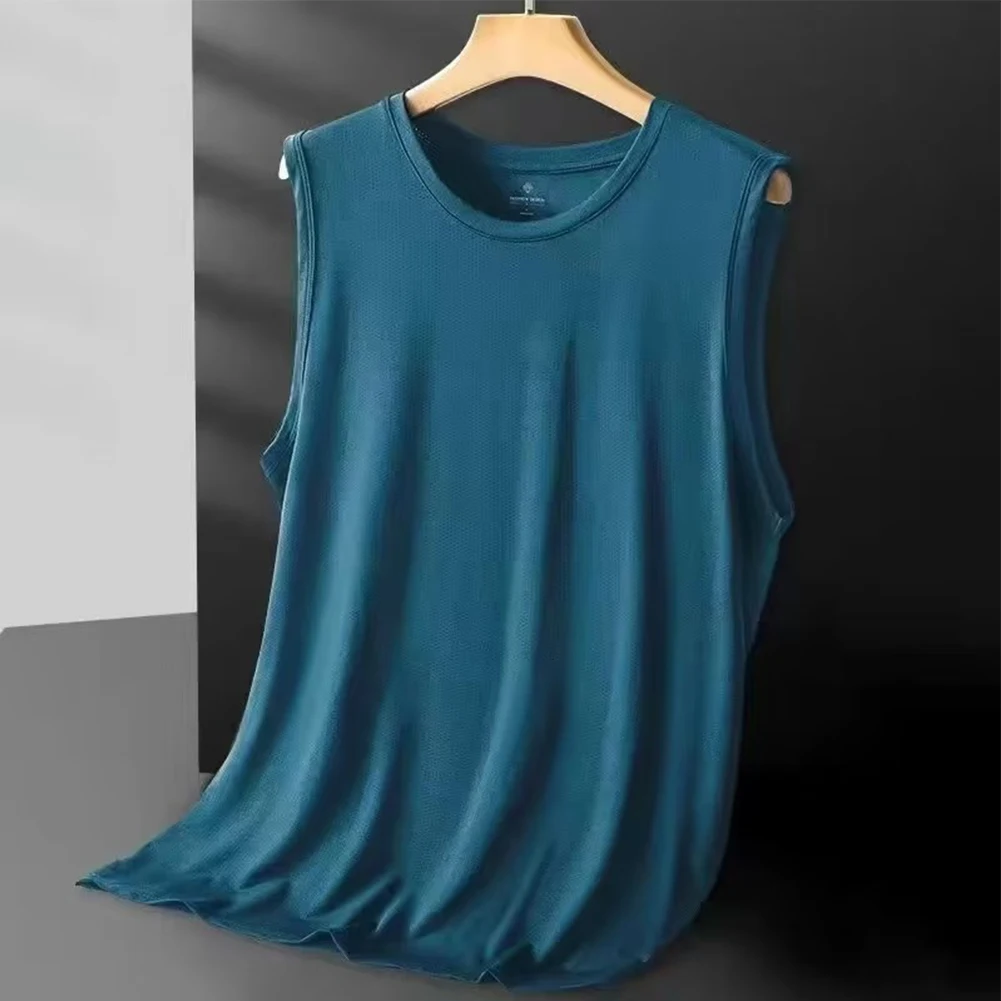 Mens Ice Silk Vest Tank Tops O-Neck Breathable Sleeveless T Shirts Undershirts Fitness Gym Tank Sportswear Muscle Vests For Male
Mens Ice Silk Vest Tank Tops O-Neck Breathable Sleeveless T Shirts Undershirts Fitness Gym Tank Sportswear Muscle Vests For Male
