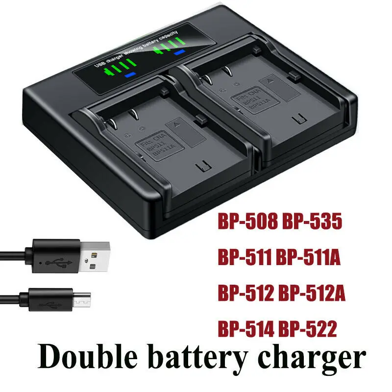 Двойное зарядное устройство для Canon BP-511 FV300 FV400 FVM10 IXY DVM MVX1i
Двойное зарядное устройство для Canon BP-511 FV300 FV400 FVM10 IXY DVM MVX1i
