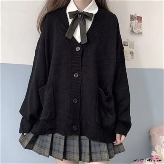 Cardigan Women Solid Oversize Loose Sweaters Student Preppy Sweet Girl Cute Knitwear New All-match Soft Hot Sale Basic
Cardigan Women Solid Oversize Loose Sweaters Student Preppy Sweet Girl Cute Knitwear New All-match Soft Hot Sale Basic