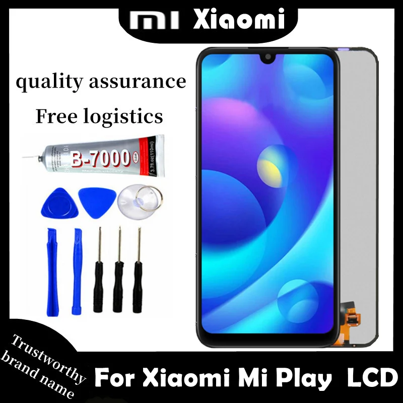 ЖК-дисплей 5 84 "для Xiaomi Mi Play M1901F9E сменный сенсорный ЖК-экран с дигитайзером в
