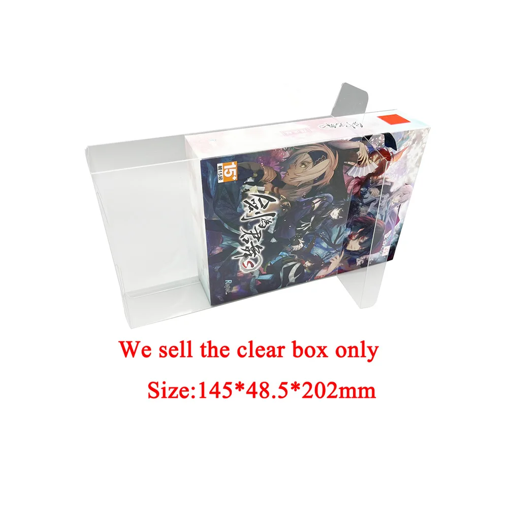 Clear transparent box For SWITCH NS Otome Games HK version Display storage PET Box 145*48.5*202mm
Clear transparent box For SWITCH NS Otome Games HK version Display storage PET Box 145*48.5*202mm