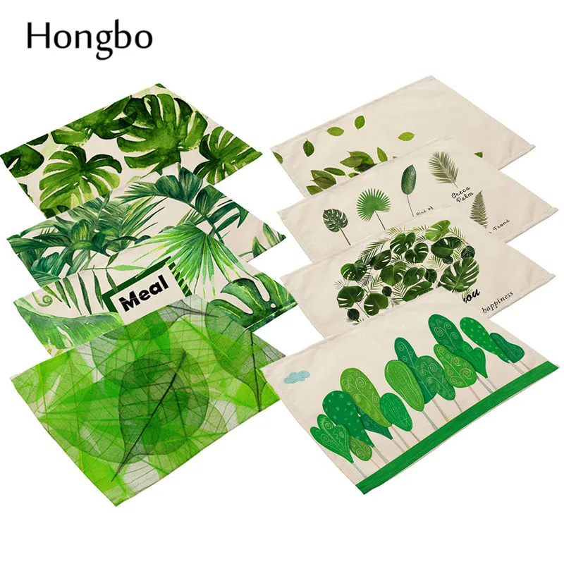 42x32cm Green Leaves Pattern Cotton Linen Western Pad Placemat Insulation Dining Table Mat Bowls Coasters Kitchen Accessories
42x32cm Green Leaves Pattern Cotton Linen Western Pad Placemat Insulation Dining Table Mat Bowls Coasters Kitchen Accessories