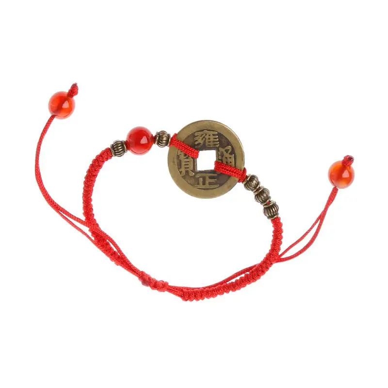 652F I Ching Ancient Bronze Coin Amulet Red Rope Bracelet Charm Red Rope Bracelet Hand-woven Bracelet Jewelry Random Style 
652F I Ching Ancient Bronze Coin Amulet Red Rope Bracelet Charm Red Rope Bracelet Hand-woven Bracelet Jewelry Random Style