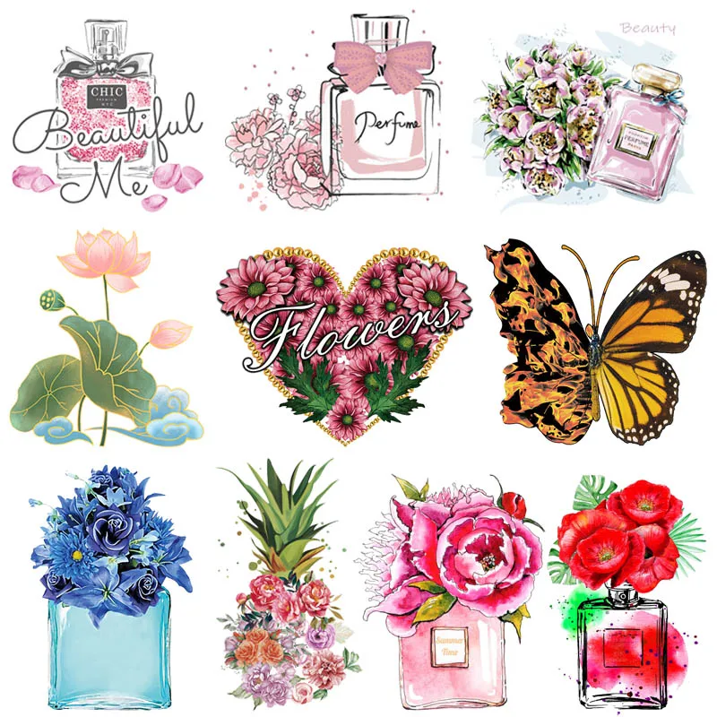 Heart Flower Applique Iron-on Transfers For Clothes Perfume Butterfly Patch Heat Thermal Transfer For Clothing Stickers DIY
Heart Flower Applique Iron-on Transfers For Clothes Perfume Butterfly Patch Heat Thermal Transfer For Clothing Stickers DIY