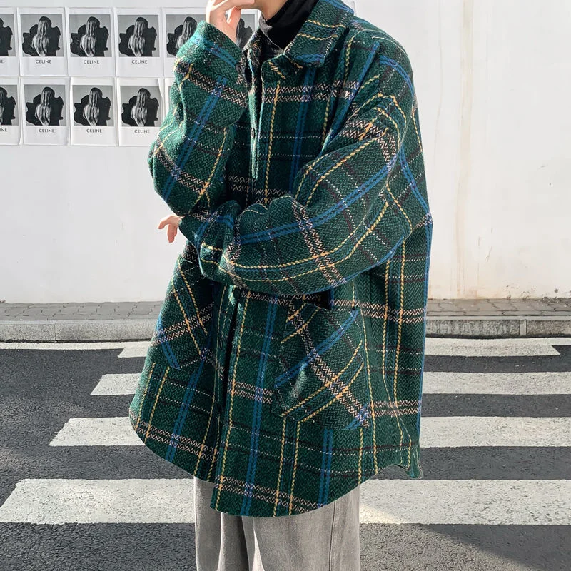 NoEstaMal Spring Vintage Plaid Mid Long Men Jackets Harajuku Loose Coats Cardigan Korean Style Oversize Casual Male Windbreakers
NoEstaMal Spring Vintage Plaid Mid Long Men Jackets Harajuku Loose Coats Cardigan Korean Style Oversize Casual Male Windbreakers