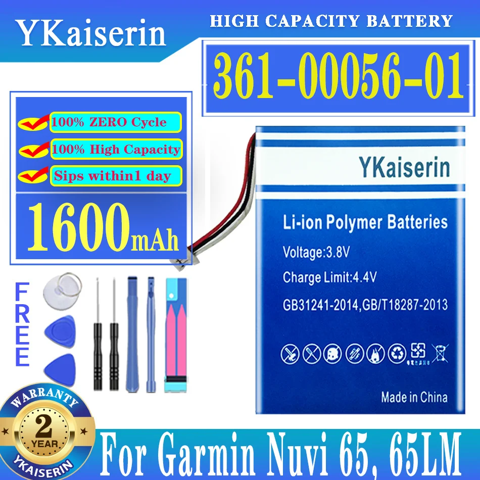Аккумулятор ykaisсеребрин 361-00056-01 3610005601 1600 мАч для Garmin 010-01211-01 Nuvi 65 Nuvi65 65LM 65LM 6-дюймовый аккумулятор
Аккумулятор ykaisсеребрин 361-00056-01 3610005601 1600 мАч для Garmin 010-01211-01 Nuvi 65 Nuvi65 65LM 65LM 6-дюймовый аккумулятор