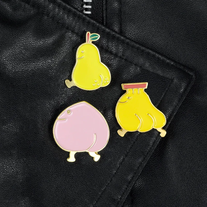 Cartoon Funny Fruit Enamel Brooch Peach Pear Banana Alloy Badge Denim Jacket Jeans Shirt Collar Pin Wild Clothing Accessories
Cartoon Funny Fruit Enamel Brooch Peach Pear Banana Alloy Badge Denim Jacket Jeans Shirt Collar Pin Wild Clothing Accessories