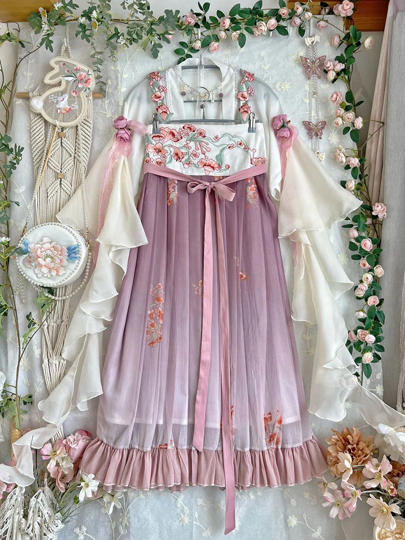 Женское традиционное платье Hanfu с вышивкой в старинном китайском стиле, женское летнее платье Hanfu синего цвета для женщин
Женское традиционное платье Hanfu с вышивкой в старинном китайском стиле, женское летнее платье Hanfu синего цвета для женщин