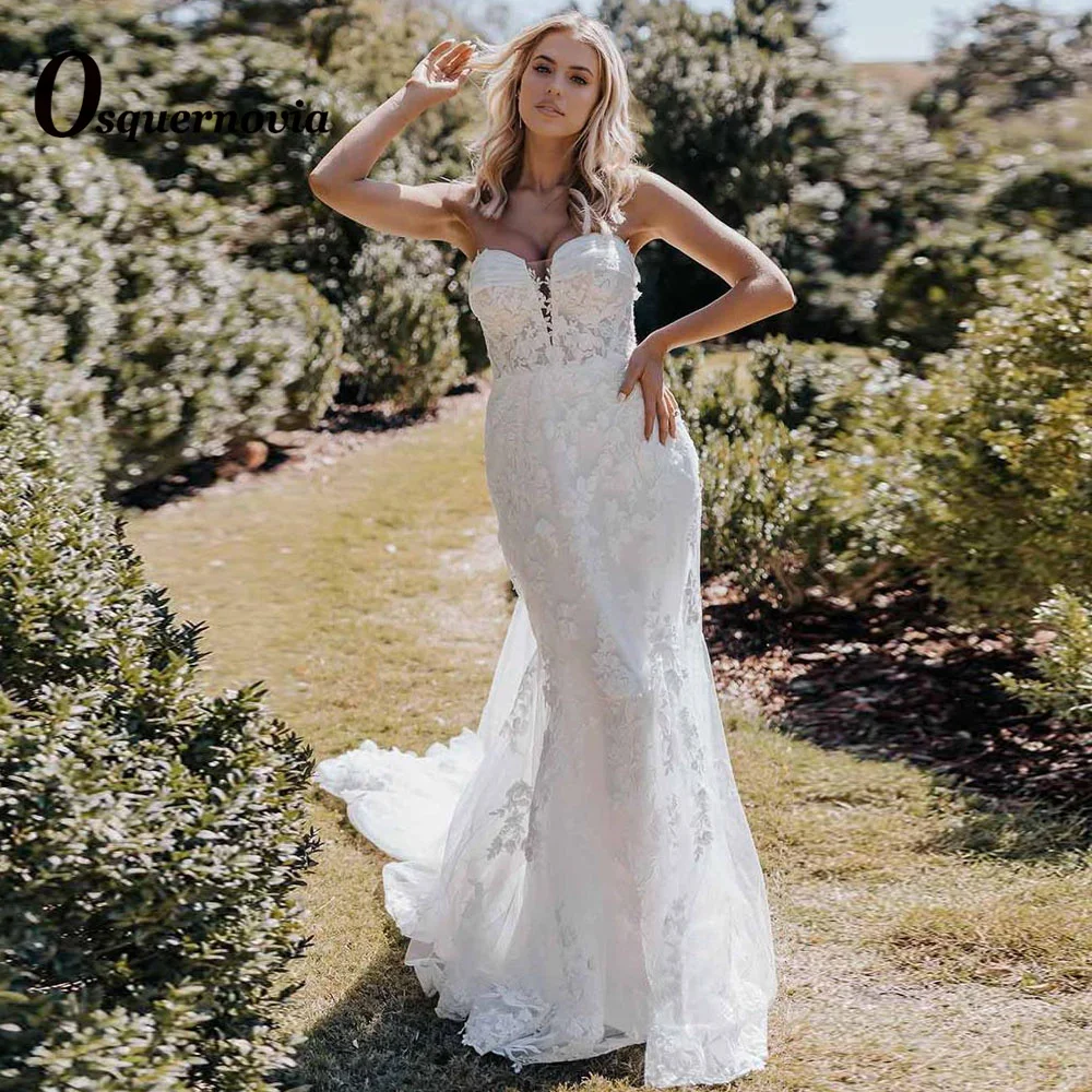 Osquernovia Trumpet Wedding Dresses 2023 Sweetheart Off The Shoulder Lace Appliques Backless Bow For Women Abito Da Sposa
Osquernovia Trumpet Wedding Dresses 2023 Sweetheart Off The Shoulder Lace Appliques Backless Bow For Women Abito Da Sposa