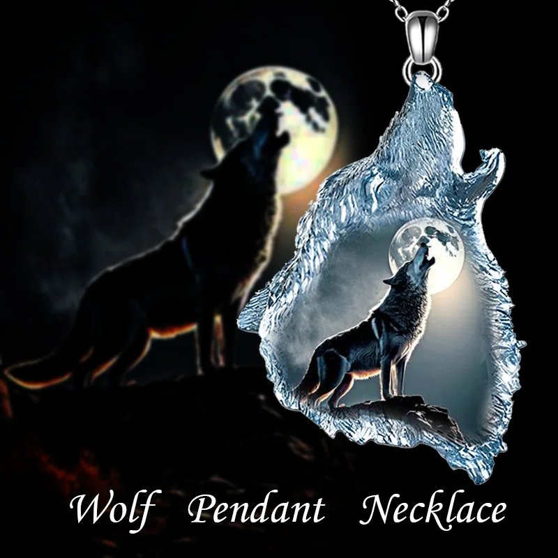 Fashion creative animal wolf head pendant necklace festive party gift decoration accessories men's and women's accessories
Fashion creative animal wolf head pendant necklace festive party gift decoration accessories men's and women's accessories