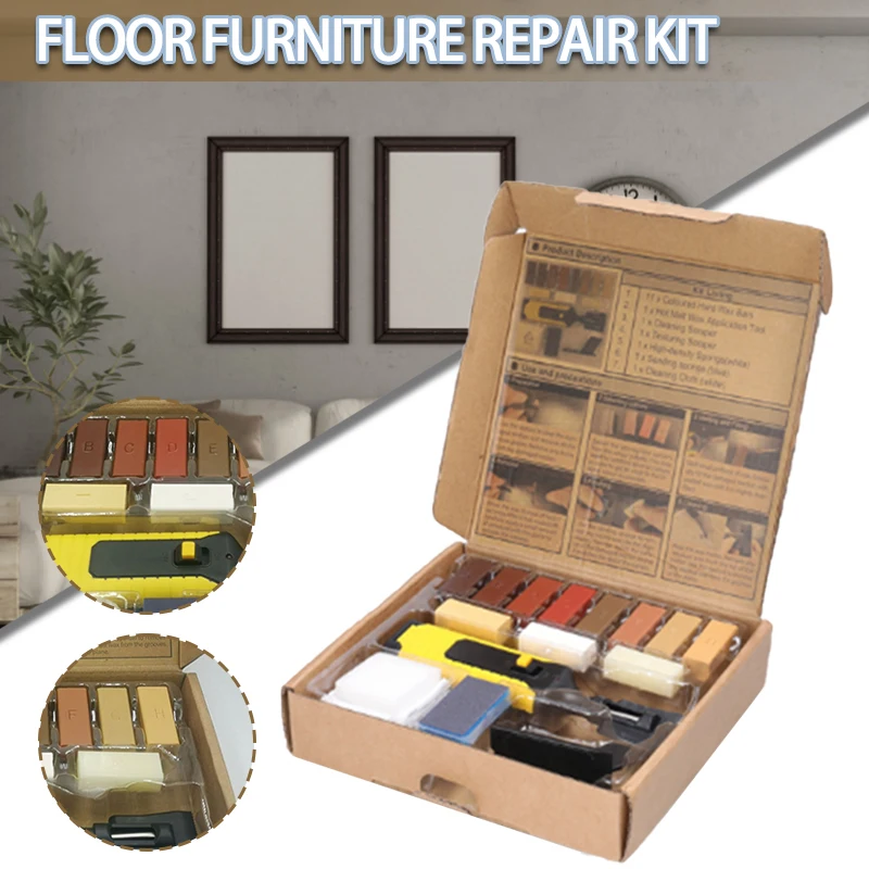 Набор для ремонта ламинированного пола, многофункциональный инструмент «сделай сам» для ремонта деревянной доски, бытовая мебель, восковая система для удаления царапин, ремонтные инструменты
Набор для ремонта ламинированного пола, многофункциональный инструмент «сделай сам» для ремонта деревянной доски, бытовая мебель, восковая система для удаления царапин, ремонтные инструменты