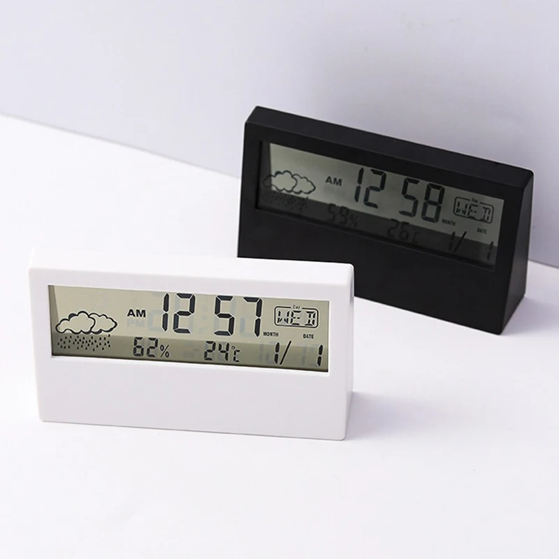 

Humidity Electronic Station Meter For Alarm Multifunction Clock Weather Thermo-hygrometer Thermometer Temperature Home With