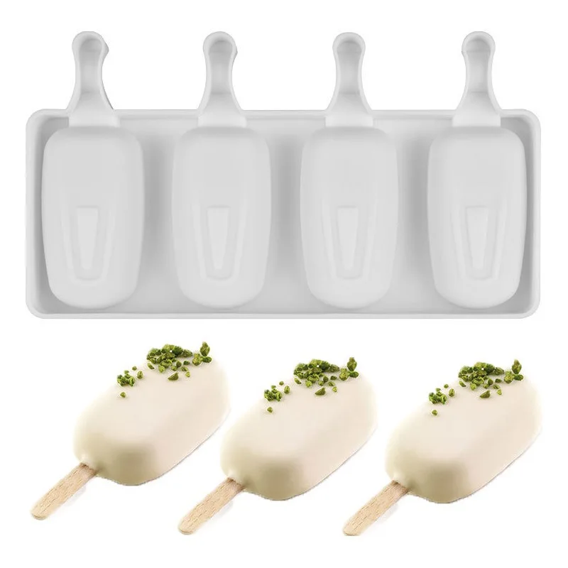 4 Cell Big Size Silicone Ice Cream Mold Popsicle Molds DIY Homemade Dessert Freezer Fruit Juice Ice Pop Maker Mould with Sticks
4 Cell Big Size Silicone Ice Cream Mold Popsicle Molds DIY Homemade Dessert Freezer Fruit Juice Ice Pop Maker Mould with Sticks