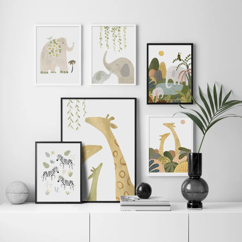 Giraffe Elephant Zebra Nursery Wall Art Canvas Painting Cartoon Nordic Posters And Prints Wall Pictures For Living Room Decor
Giraffe Elephant Zebra Nursery Wall Art Canvas Painting Cartoon Nordic Posters And Prints Wall Pictures For Living Room Decor