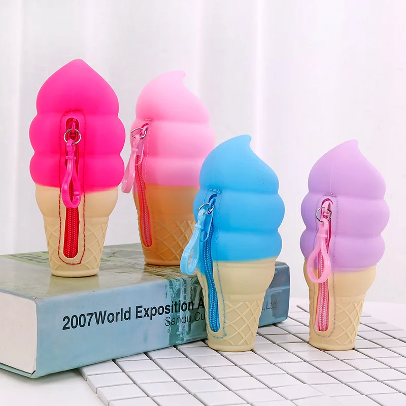New Kawaii Wallet Ice Cream Candy Color Silicone Coin Purse Jelly Bags Key Wallets Earphone Organizer Storage Box Pocket Pendant
New Kawaii Wallet Ice Cream Candy Color Silicone Coin Purse Jelly Bags Key Wallets Earphone Organizer Storage Box Pocket Pendant
