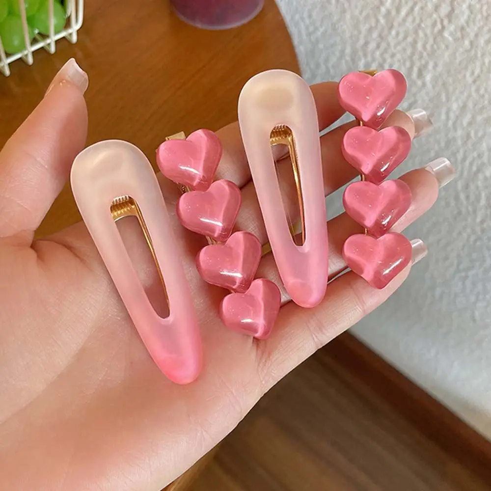Pink Snap Hair Holder Hair Accessories Acrylic Girls Gift Side Hair Grab Heart Hairpin Korean Style Barrette Women's Hair Clip
Pink Snap Hair Holder Hair Accessories Acrylic Girls Gift Side Hair Grab Heart Hairpin Korean Style Barrette Women's Hair Clip