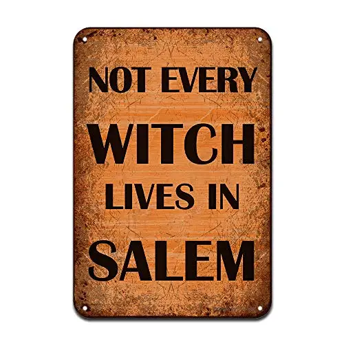 

Не каждая ведьма живет в Салеме украшение на Хэллоуин Железный постер картина жестяной знак винтажный Настенный декор для кафе бара паба дома пива