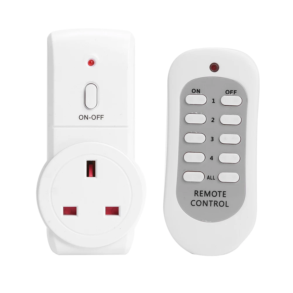 UK Plug with Sufficient Durability and Ruggedness House Power Outlet Light ON/OFF Switch Socket Wireless Remote Control
UK Plug with Sufficient Durability and Ruggedness House Power Outlet Light ON/OFF Switch Socket Wireless Remote Control