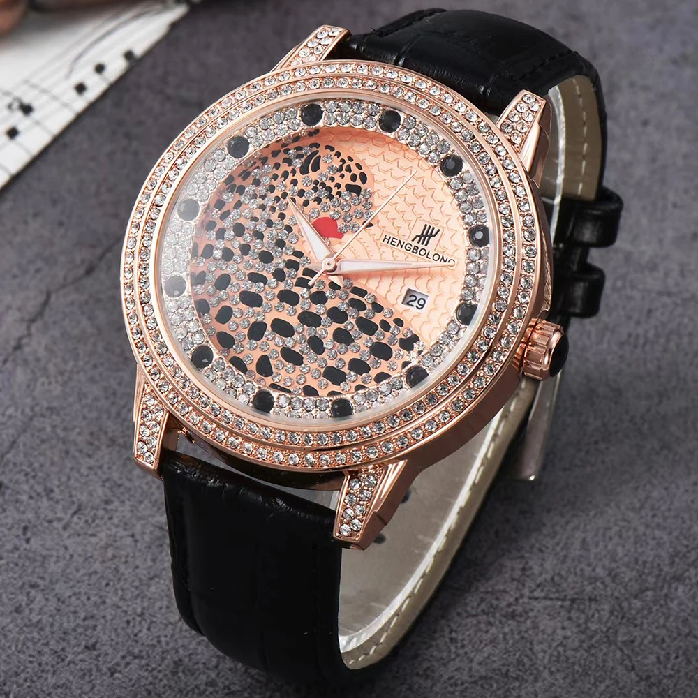 Fashion Gypsophila Watch for Women Business Quartz Men's Clock Luxury Gold Diamond Dial Genuine Leather Wristwatch Reloj Hombre 
Fashion Gypsophila Watch for Women Business Quartz Men's Clock Luxury Gold Diamond Dial Genuine Leather Wristwatch Reloj Hombre