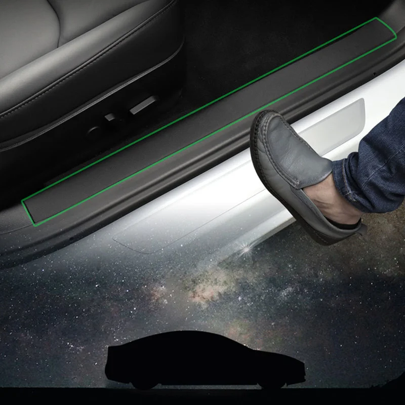 Car Leather Door Sill Protection Anti-dirty Front and Rear Door Sill Protector Pure Black Car Decor for Tesla Model 3 2017-2022
Car Leather Door Sill Protection Anti-dirty Front and Rear Door Sill Protector Pure Black Car Decor for Tesla Model 3 2017-2022