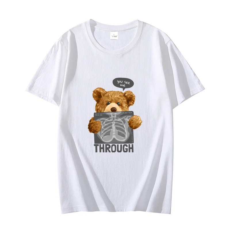 Summer Cotton T Shirt for Men Fashion Luxury Brand Streetwear Solid Color Print Cartoon Bunny Short Sleeve Unisex Man Clothing
Summer Cotton T Shirt for Men Fashion Luxury Brand Streetwear Solid Color Print Cartoon Bunny Short Sleeve Unisex Man Clothing