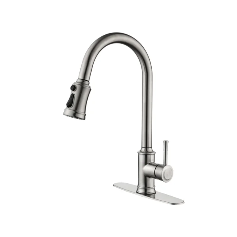 Ingle Handle High Arc Pull Out Kitchen Faucet\ Single Level Stainless Steel Kitchen Sink Faucets with Pull Down
Ingle Handle High Arc Pull Out Kitchen Faucet\ Single Level Stainless Steel Kitchen Sink Faucets with Pull Down