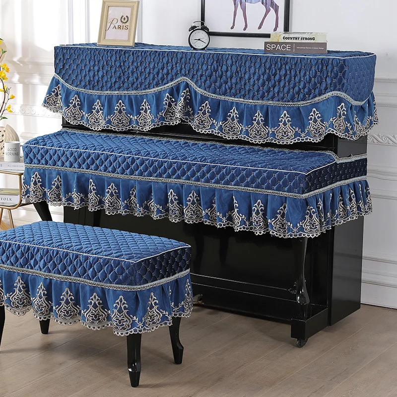 3PCS Set European Embroidered Piano Cover Keyboards Cloth Dustproof Cover Piano Towel Water-soluble Lace Flower Stool Cover 
3PCS Set European Embroidered Piano Cover Keyboards Cloth Dustproof Cover Piano Towel Water-soluble Lace Flower Stool Cover