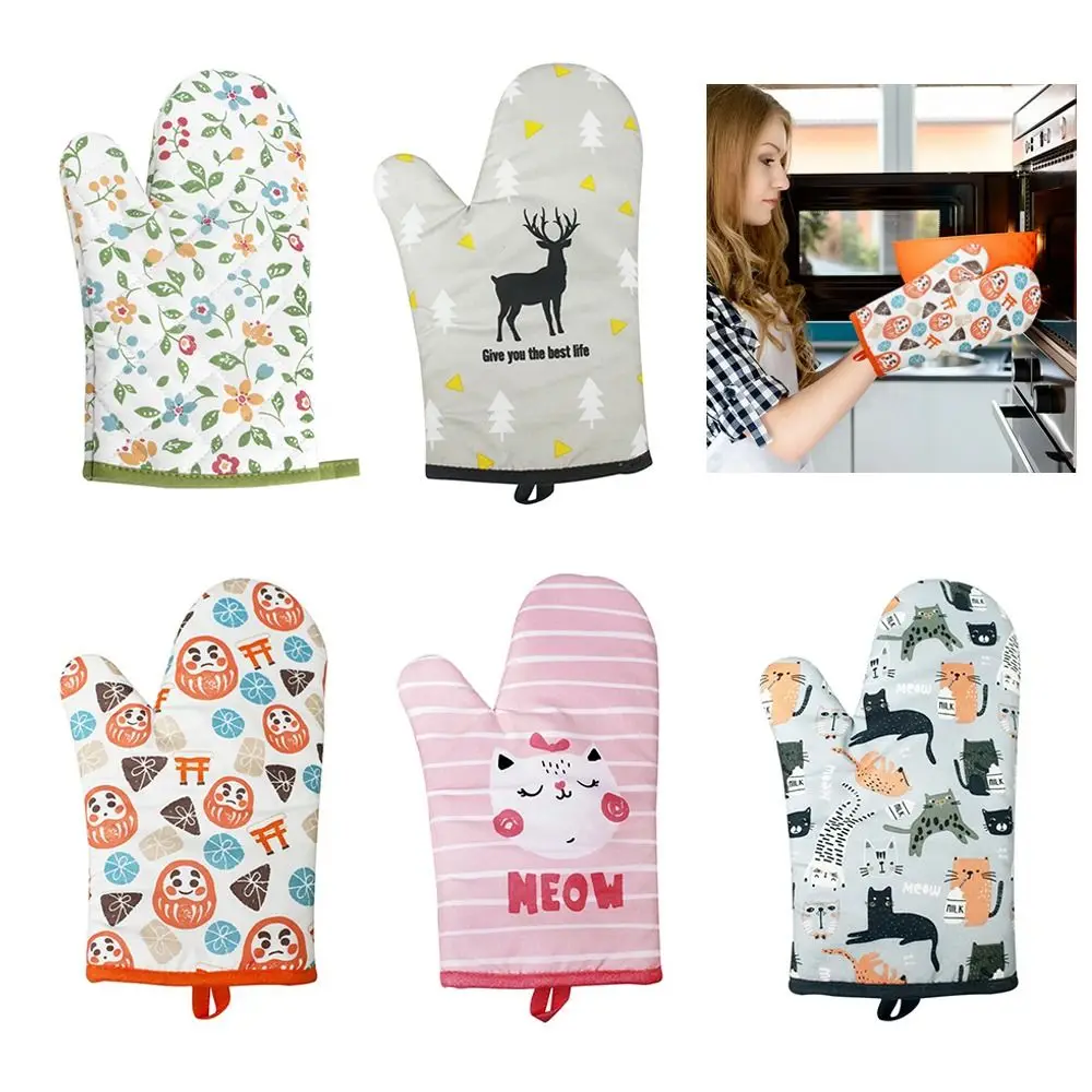 1PC Cotton Heat Resistant Non-Slip Anti-Scalding Insulation Gloves Printing Oven Mitts Cat Pattern Cartoon Animal
1PC Cotton Heat Resistant Non-Slip Anti-Scalding Insulation Gloves Printing Oven Mitts Cat Pattern Cartoon Animal