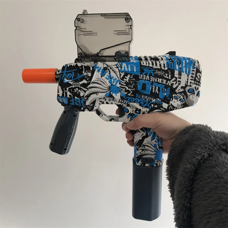 graffiti electric high-speed firing MP9 Gel Blaster Gun Paintball Splatter Ball Toy Gun For Kid Outdoor Shooting Team Game
graffiti electric high-speed firing MP9 Gel Blaster Gun Paintball Splatter Ball Toy Gun For Kid Outdoor Shooting Team Game