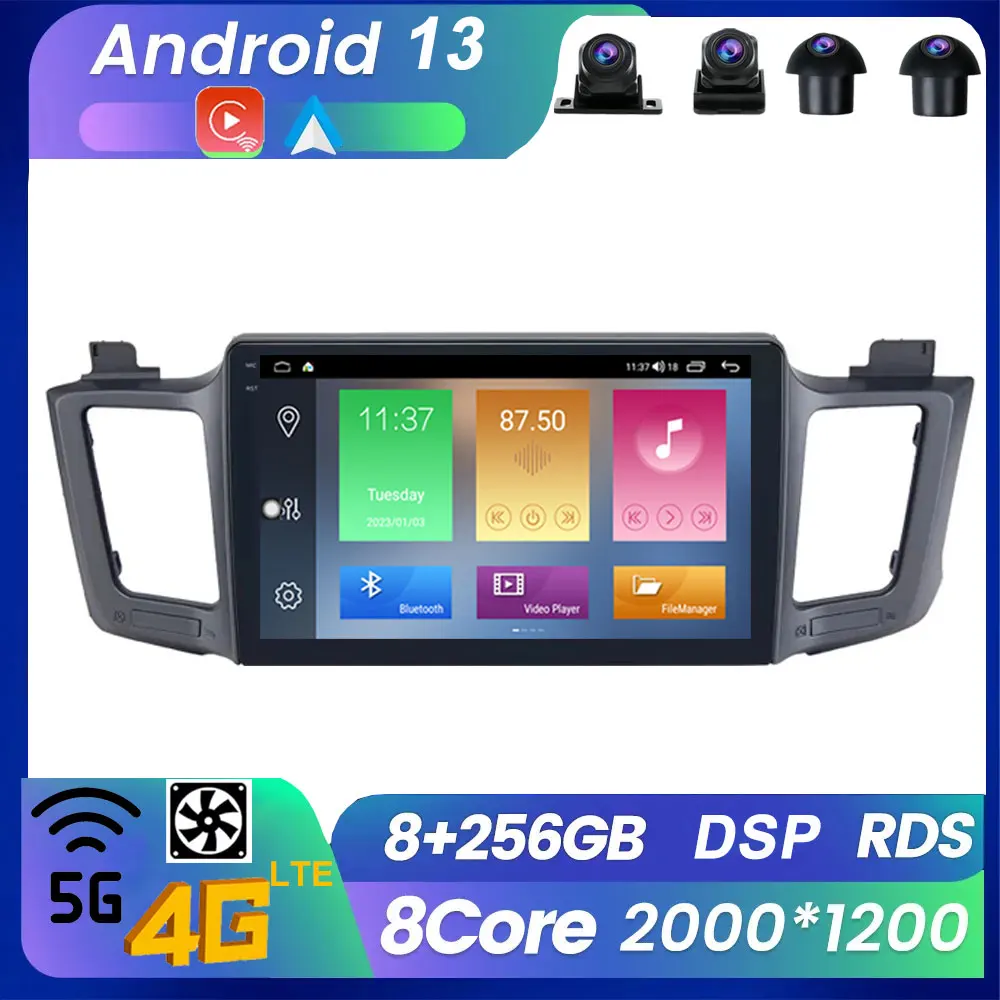 10.2 Inch Android 13 Car Screen For Toyota RAV4 4 XA40 5 XA50 2012 - 2018 Carplay Auto Multimedia Video Player Navigation Stereo 
10.2 Inch Android 13 Car Screen For Toyota RAV4 4 XA40 5 XA50 2012 - 2018 Carplay Auto Multimedia Video Player Navigation Stereo