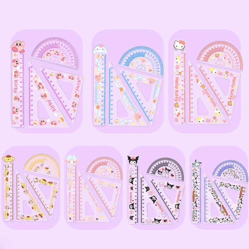 New Ruler Kuromi MyMelody HelloKittys Kawaii Sanrio Acrylic Measuring Ruler Set Cartoon Creative Stationery Gifts School Prizes
New Ruler Kuromi MyMelody HelloKittys Kawaii Sanrio Acrylic Measuring Ruler Set Cartoon Creative Stationery Gifts School Prizes