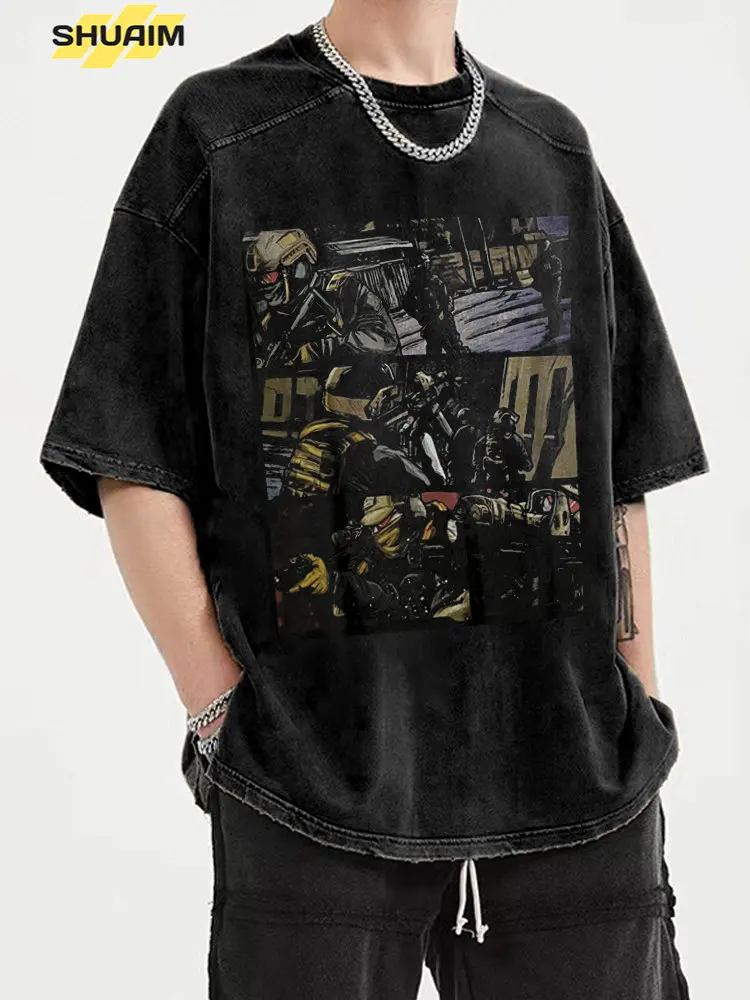 2023 Men T-Shirt Anime Digital Printed Hip Hop Streetwear Washed Oversize T Shirt Harajuku Cotton Summer Top Short Sleeve Tshirt
2023 Men T-Shirt Anime Digital Printed Hip Hop Streetwear Washed Oversize T Shirt Harajuku Cotton Summer Top Short Sleeve Tshirt
