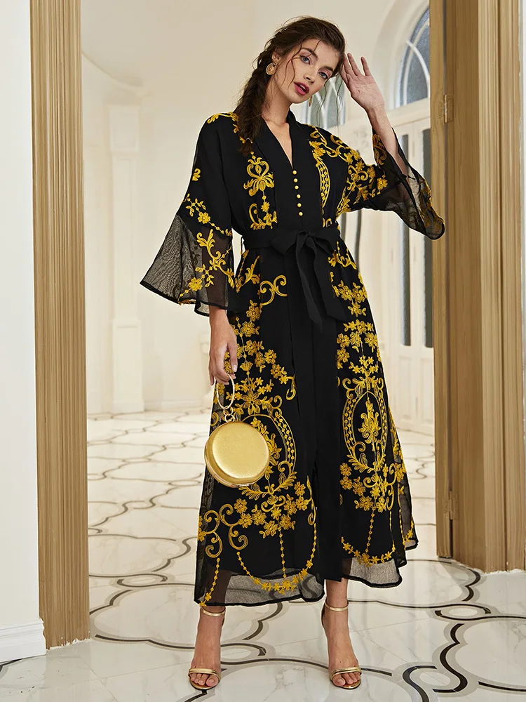 TOLEEN Women Elegant Maxi Long Dresses 2022 Summer Luxury Embroidery Beading Muslim Turkish African Evening Party Robe Vestido
TOLEEN Women Elegant Maxi Long Dresses 2022 Summer Luxury Embroidery Beading Muslim Turkish African Evening Party Robe Vestido