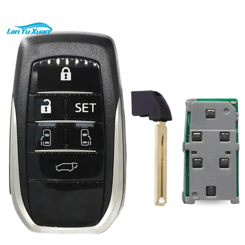 5+1/6 Button Keyless-Go Smart Remote Car Key Fob 312Mhz A9 Chip For Toyota Alphard Vellfire Board 0120 with TOY12 Uncut Blade
5+1/6 Button Keyless-Go Smart Remote Car Key Fob 312Mhz A9 Chip For Toyota Alphard Vellfire Board 0120 with TOY12 Uncut Blade