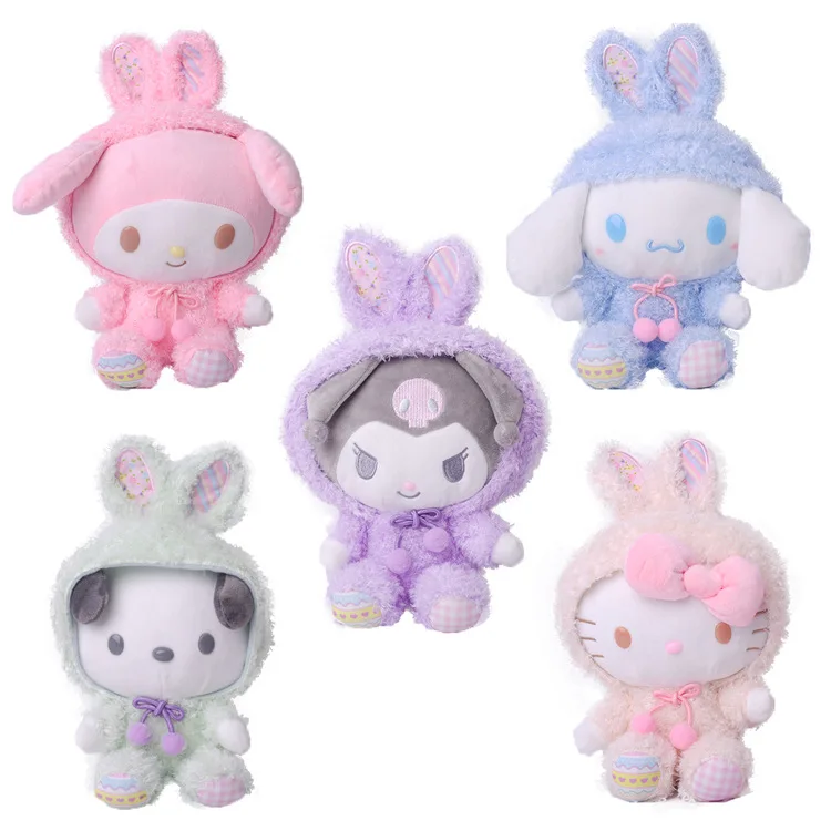 Sanrio Easter Plush Toy Kawaii Kuromi Cinnamoroll My Melody Hello Kitty Plush Toys Cute Anime Stuffed Toy Gifts for Girl Friend
Sanrio Easter Plush Toy Kawaii Kuromi Cinnamoroll My Melody Hello Kitty Plush Toys Cute Anime Stuffed Toy Gifts for Girl Friend