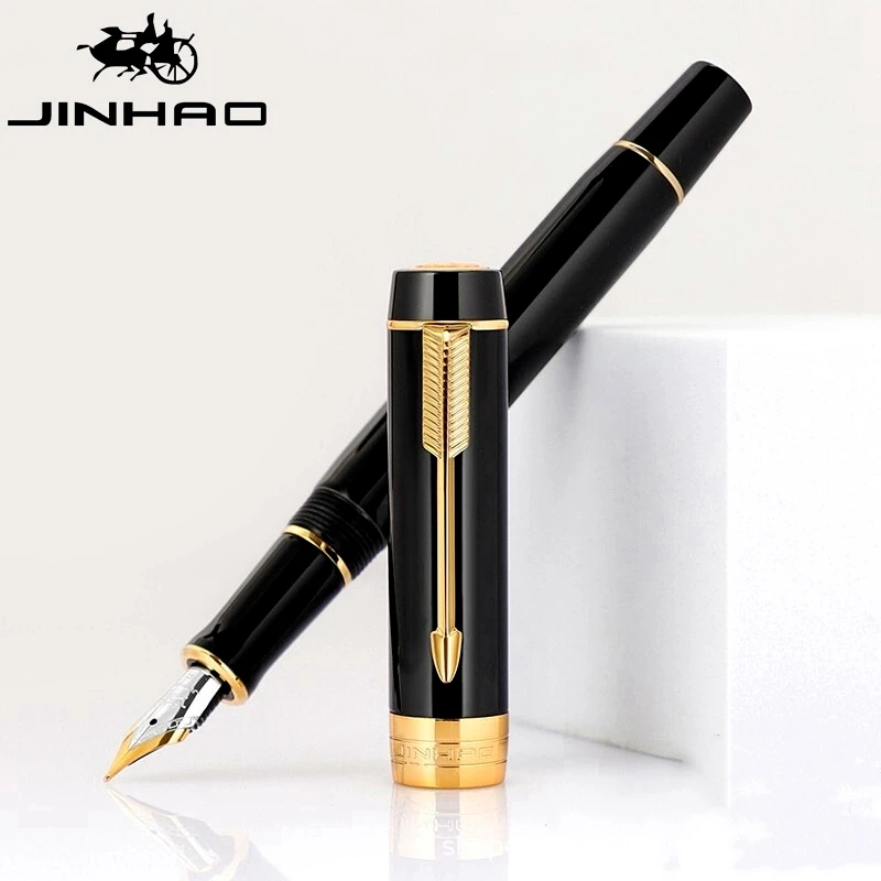 JINHAO 100 Century Mini Feathers Clip Fountain Pen High Quality Black Resin F0.5mm Gold-Plated Nib Office School Writing Ink Pen
JINHAO 100 Century Mini Feathers Clip Fountain Pen High Quality Black Resin F0.5mm Gold-Plated Nib Office School Writing Ink Pen
