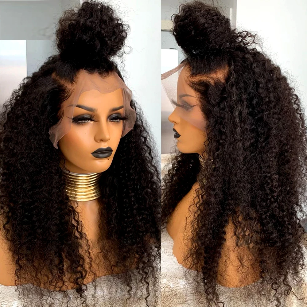 180 Density Soft 26Inch Long Kinky Curly Glueless Natural Black Lace Front Wig For African Women BabyHair Heat Resistant Daily
180 Density Soft 26Inch Long Kinky Curly Glueless Natural Black Lace Front Wig For African Women BabyHair Heat Resistant Daily