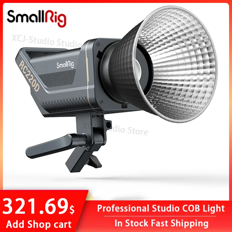 Осветитель Smallrig RC220 RC220B 220 Вт 2700K-6500K, профессиональный студийный COB-светильник льник RC220D 5600K, светильник прибор для фото-и видеосъемки с управ...
Осветитель Smallrig RC220 RC220B 220 Вт 2700K-6500K, профессиональный студийный COB-светильник льник RC220D 5600K, светильник прибор для фото-и видеосъемки с управ...