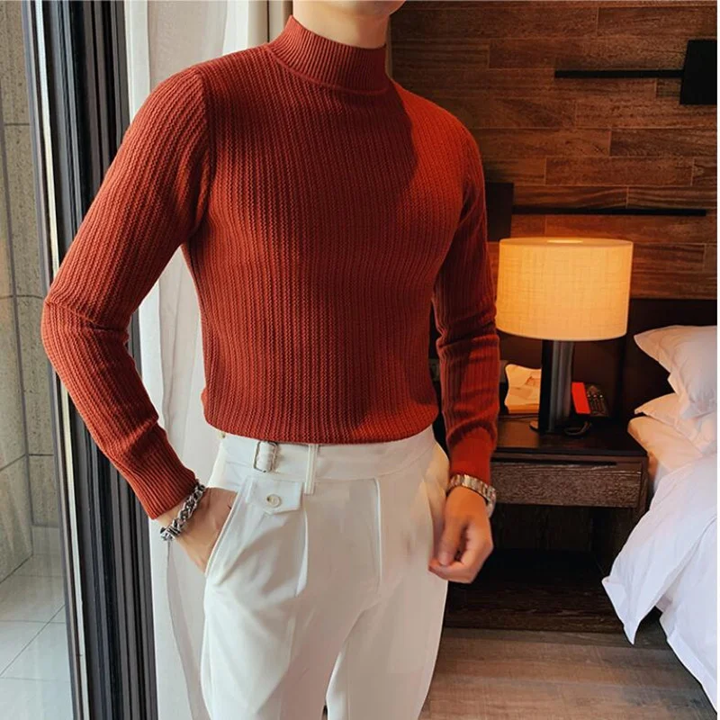 2024 Solid Colour Slim Elastic Thin Pullover Spring Autumn Turtleneck Knitting Brand Sweater Men S-3XL
2024 Solid Colour Slim Elastic Thin Pullover Spring Autumn Turtleneck Knitting Brand Sweater Men S-3XL