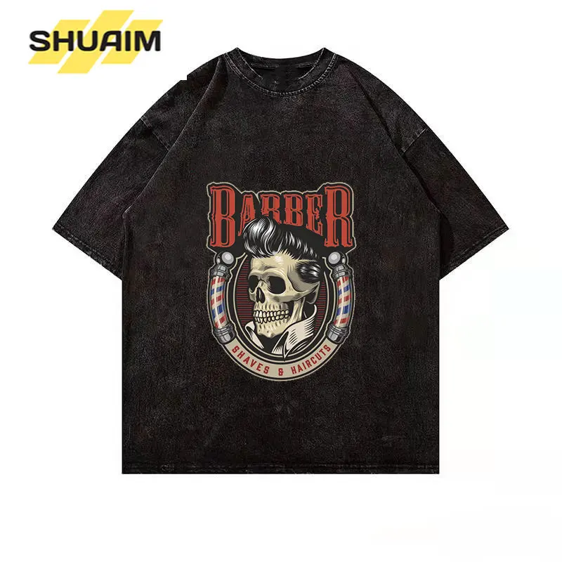 Skull Graphic T Shirt Men Harajuku Hip Hop Vintage Washed Tshirts for Men Oversize Cotton Streetwear T-shirt Short Sleeve Tops
Skull Graphic T Shirt Men Harajuku Hip Hop Vintage Washed Tshirts for Men Oversize Cotton Streetwear T-shirt Short Sleeve Tops