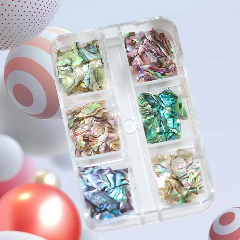 Nail Ornament Irregular Shape Attractive 3D Color-changing Sea Shell Fragments Decor Nail Jewelry Nail Decoration 1 Box
Nail Ornament Irregular Shape Attractive 3D Color-changing Sea Shell Fragments Decor Nail Jewelry Nail Decoration 1 Box