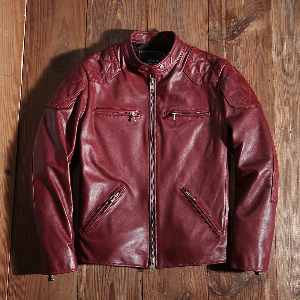 100% luxury genuine real 2023 New Red Motorcycle Biker Jacket Genuine Leather Spring and Autumn Coat Slim Quality Sheepskin Soft
100% luxury genuine real 2023 New Red Motorcycle Biker Jacket Genuine Leather Spring and Autumn Coat Slim Quality Sheepskin Soft