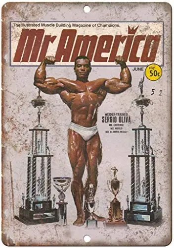 Mr America Sergio Oliva Weider Bodybuilding Tin Wall Sign The Art Iron Painting Plaque Metal Wall Decoration Poster Decor
Mr America Sergio Oliva Weider Bodybuilding Tin Wall Sign The Art Iron Painting Plaque Metal Wall Decoration Poster Decor