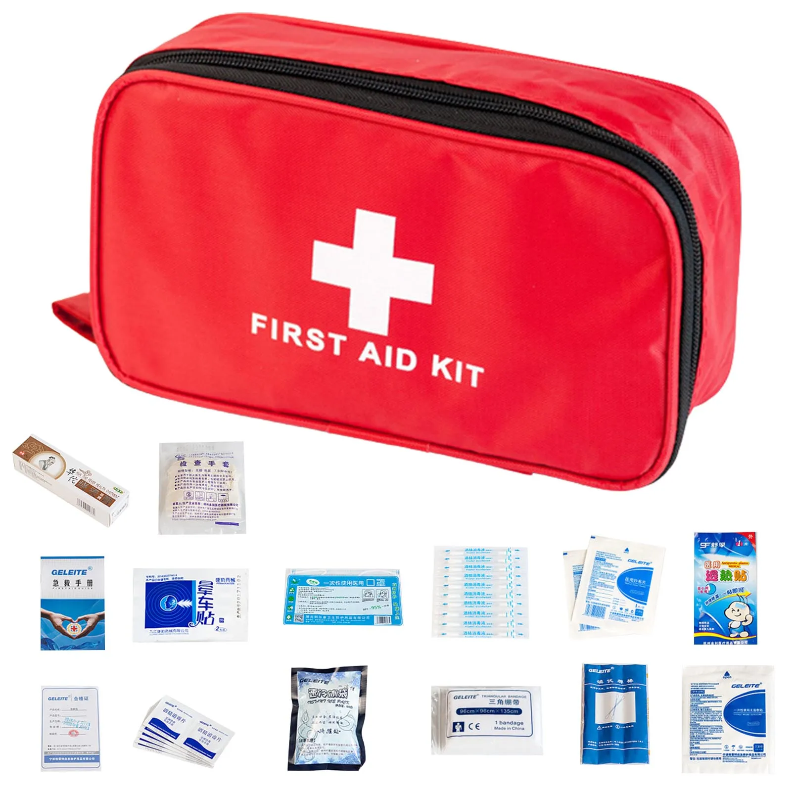 27 PCS Portable Camping First Aid Kit Emergency Medical Bag Storage Case Waterproof Car Kits Bag Outdoor Travel Survival Kit
27 PCS Portable Camping First Aid Kit Emergency Medical Bag Storage Case Waterproof Car Kits Bag Outdoor Travel Survival Kit