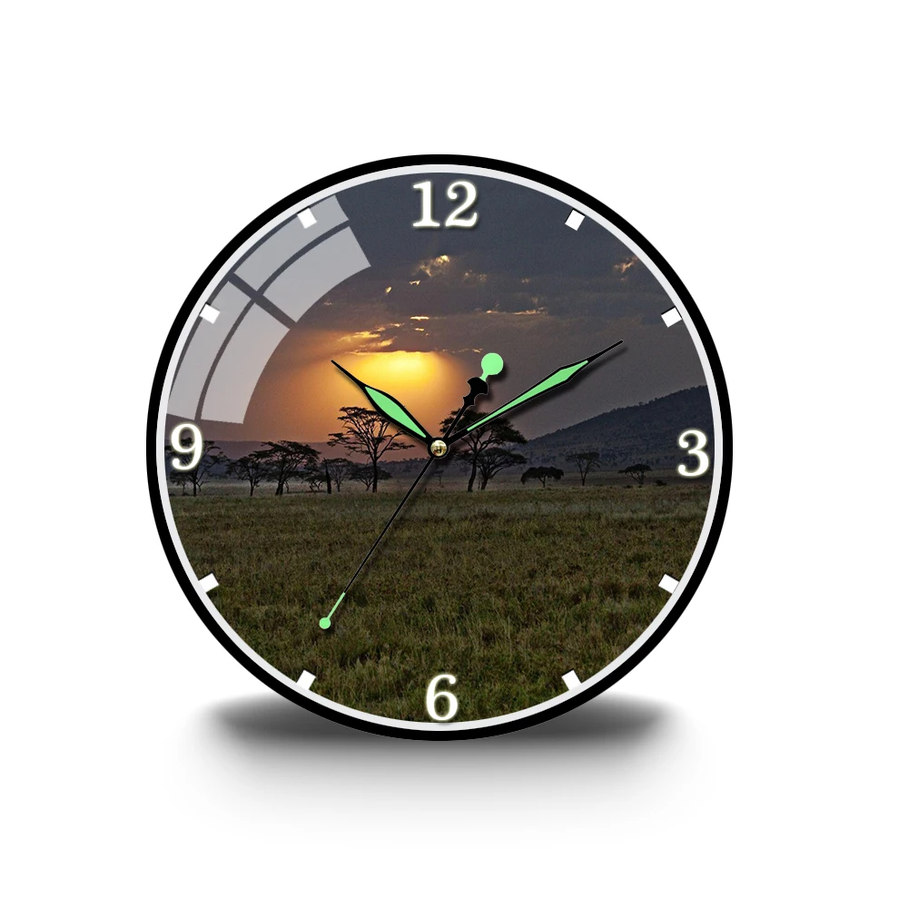 African Sunset Wild Landscape HD Acrylic Wall Clock Modern Design Silent Movement Wall Clock Large Size Home Decoration
African Sunset Wild Landscape HD Acrylic Wall Clock Modern Design Silent Movement Wall Clock Large Size Home Decoration